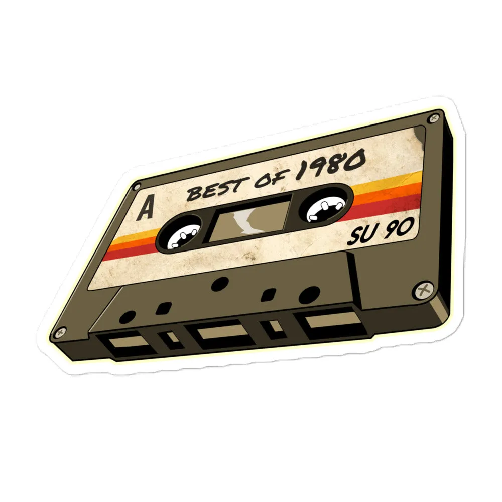 80 - Best of 1980 - Retro Cassette Tape Vinyl Decal stickers