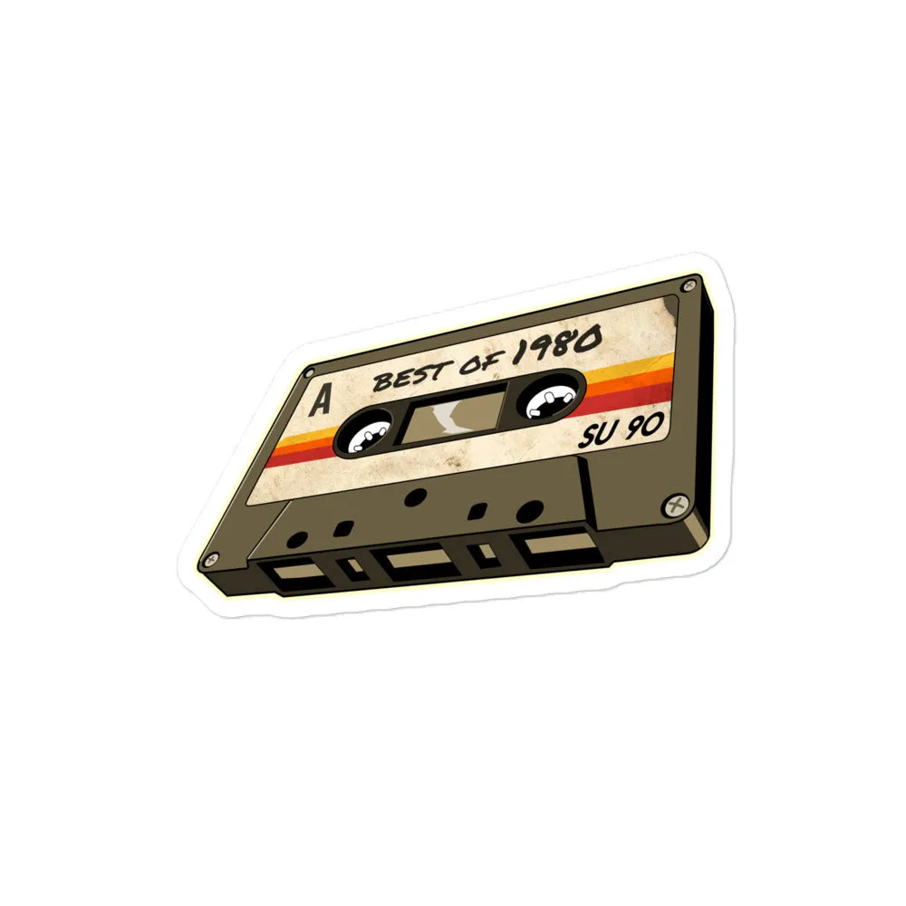 80 - Best of 1980 - Retro Cassette Tape Vinyl Decal stickers