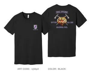 A Co 97th Civil Affairs BN Comfort Unisex Cotton SS Tee - nj56pX