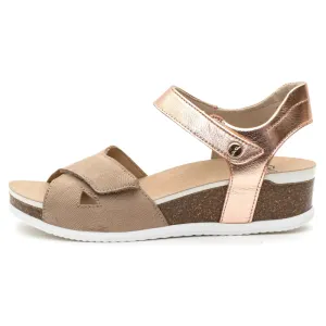 Ara Nantucket Sand/Rose Gold Wedge Sandal (Women's)