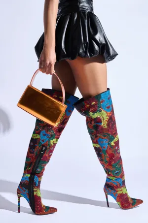 AZALEA WANG NERISSA MULTI STILETTO THIGH HIGH BOOTS