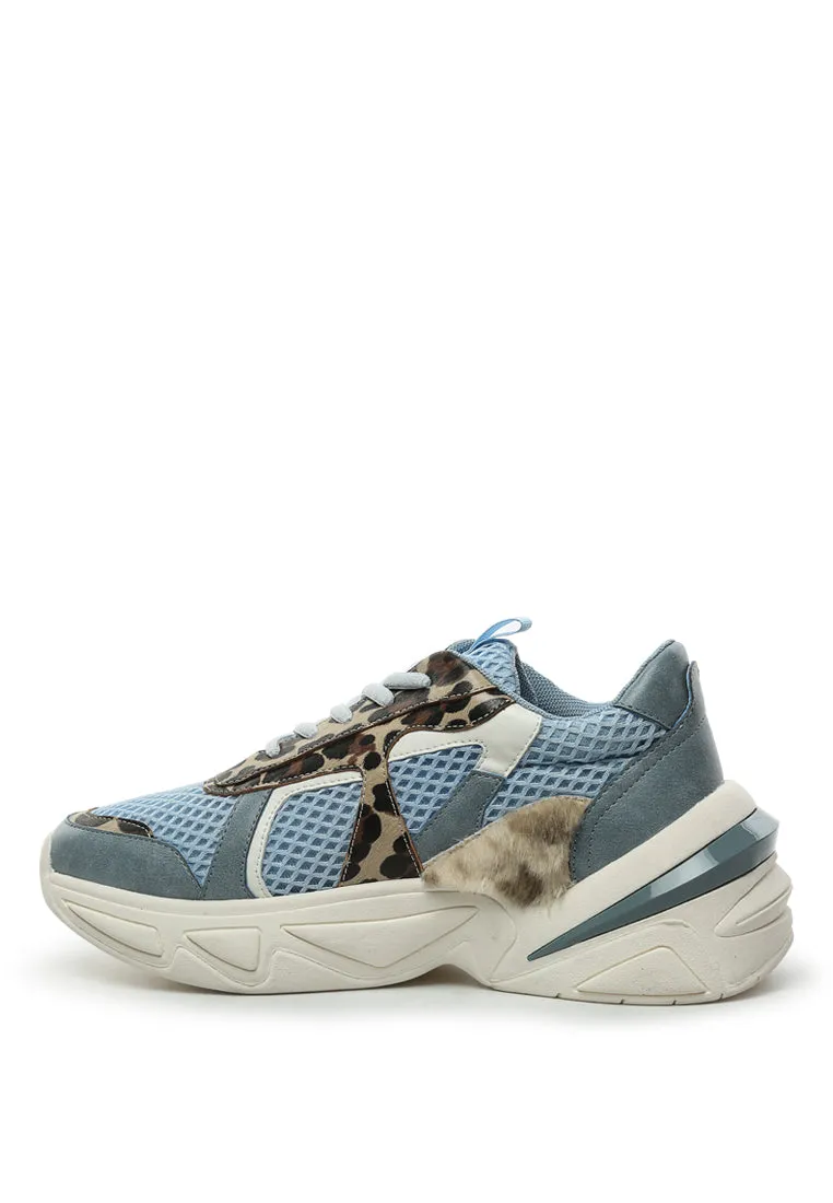 beasty fur detail chunky trainers