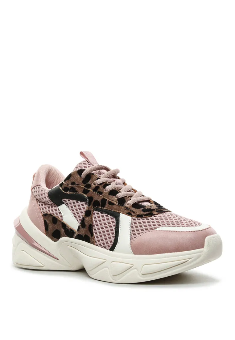 beasty fur detail chunky trainers