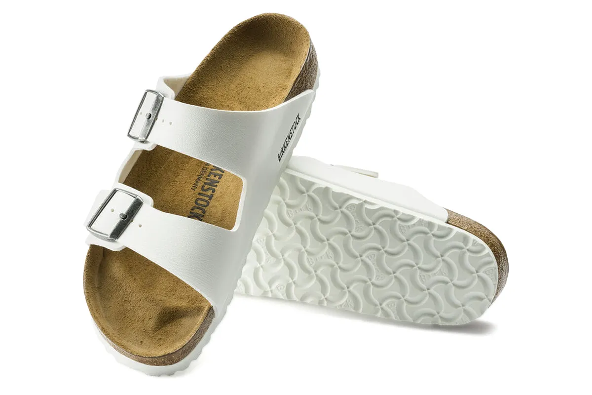 Birkenstock Arizona R White Birko-Flor Womens