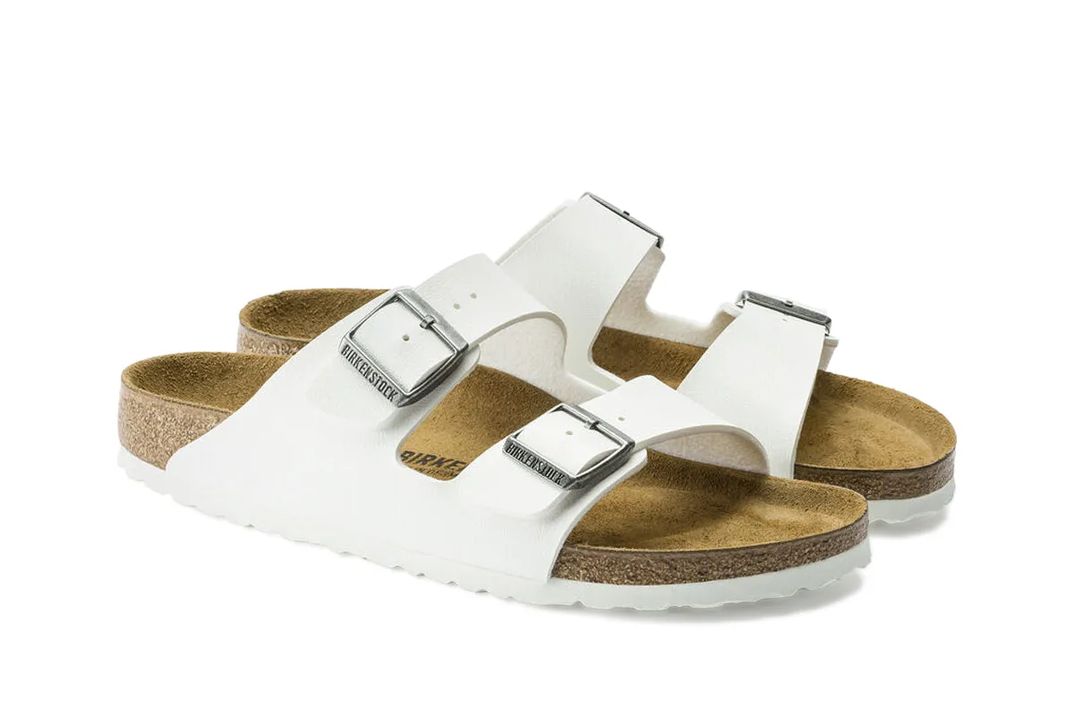 Birkenstock Arizona R White Birko-Flor Womens