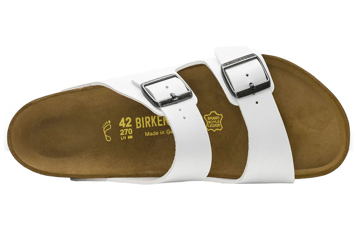 Birkenstock Arizona R White Birko-Flor Womens