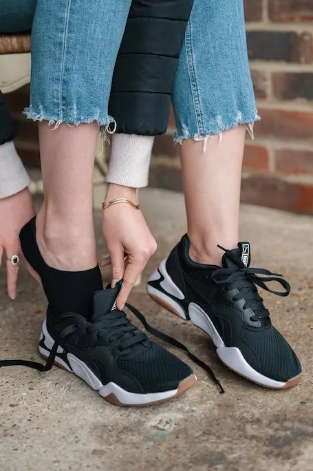 Black "No-Show" Bamboo Socks
