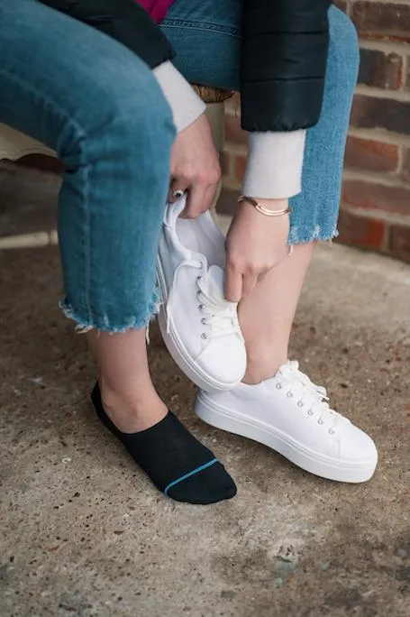 Black "No-Show" Bamboo Socks