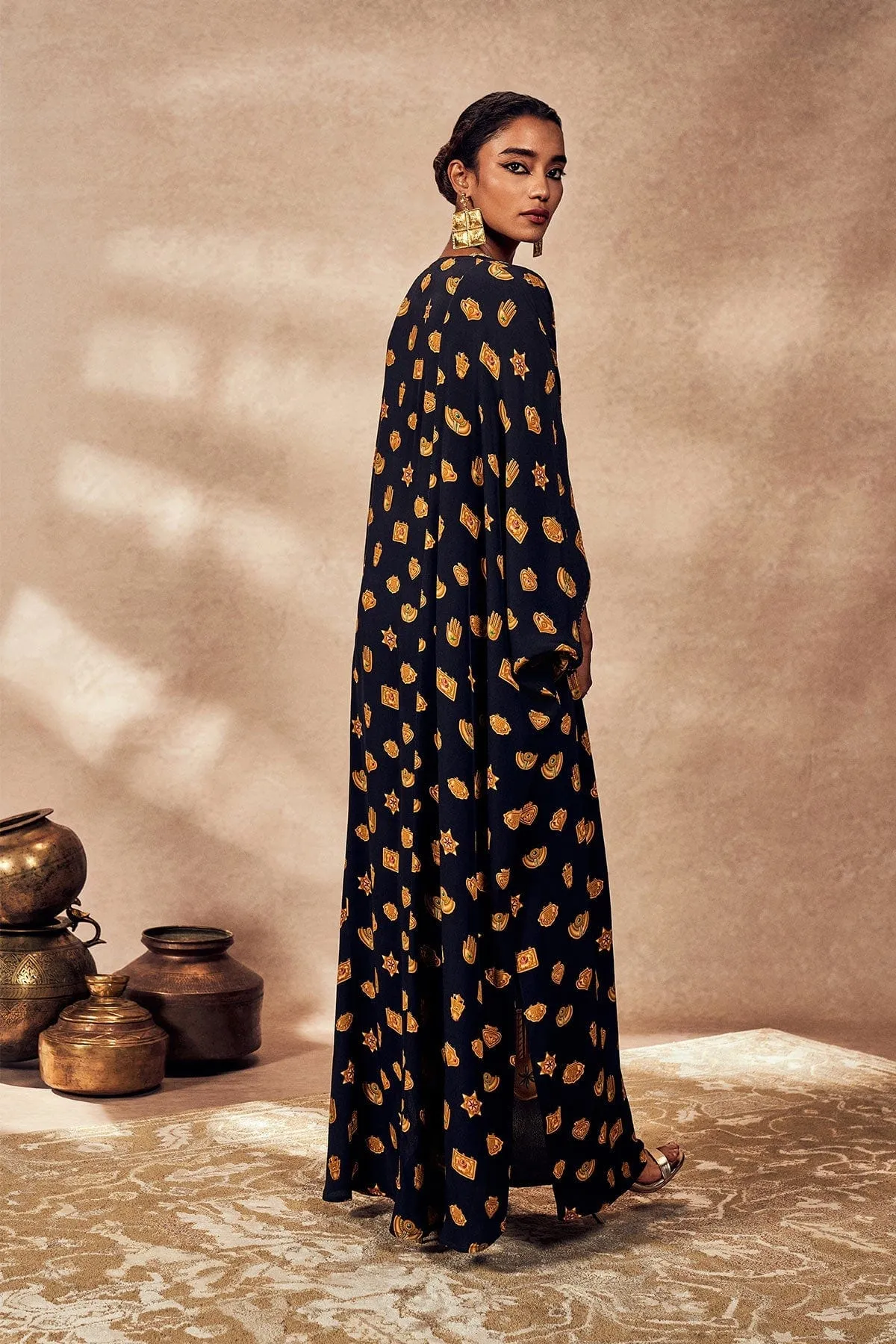 Black Trinkets Kaftan
