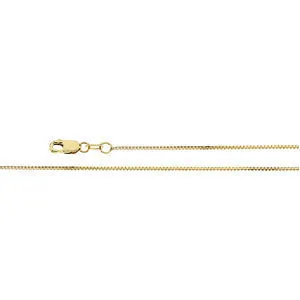 Box Chain in 14kt with Lobster Claw Clasp