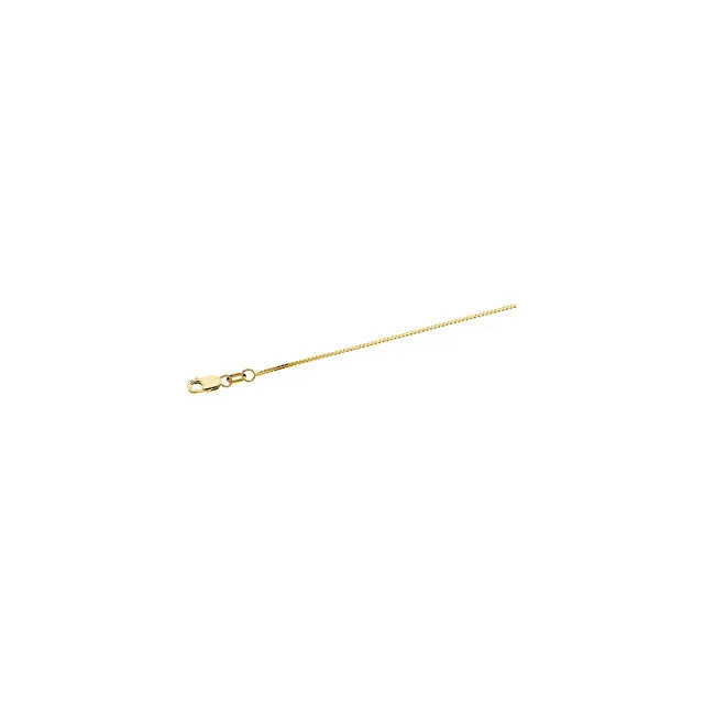 Box Chain in 14kt with Lobster Claw Clasp