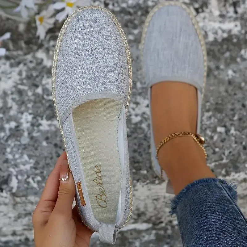 Carissa - Espadrilles Flat Lightweight Canvas Shoes for Summer