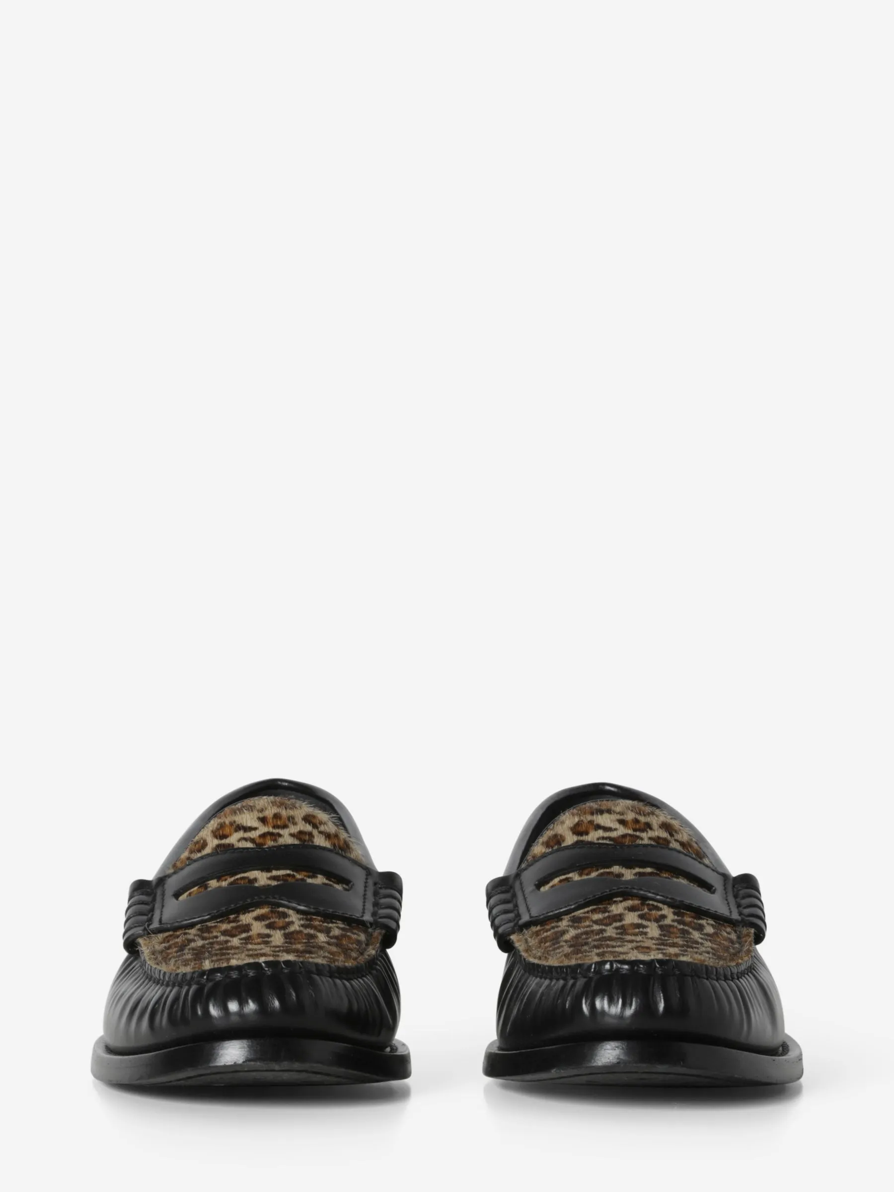 CELINE LEOPARD PRINT LOAFERS