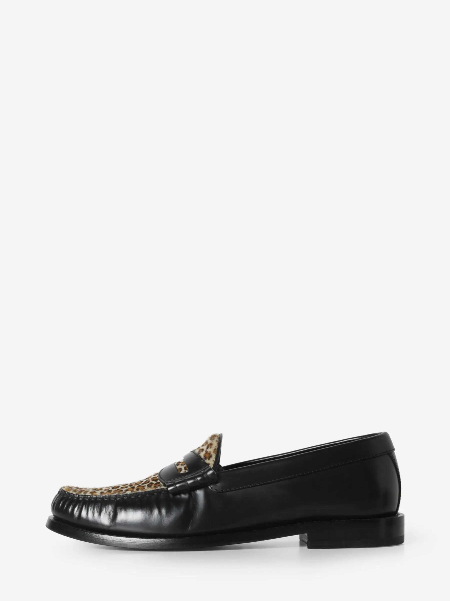 CELINE LEOPARD PRINT LOAFERS