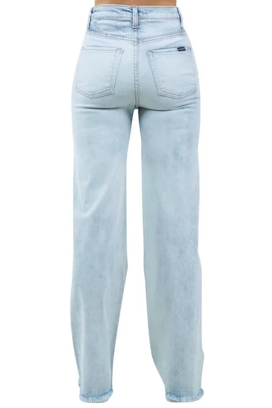 Charlotte Varsity Patchwork Blue Jeans
