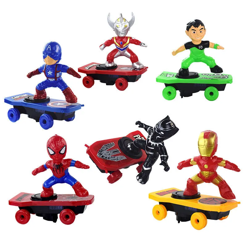Children Cartoon Movie Figure Simulation Scooter Electric Rotating Tumble Toys Altman scooter