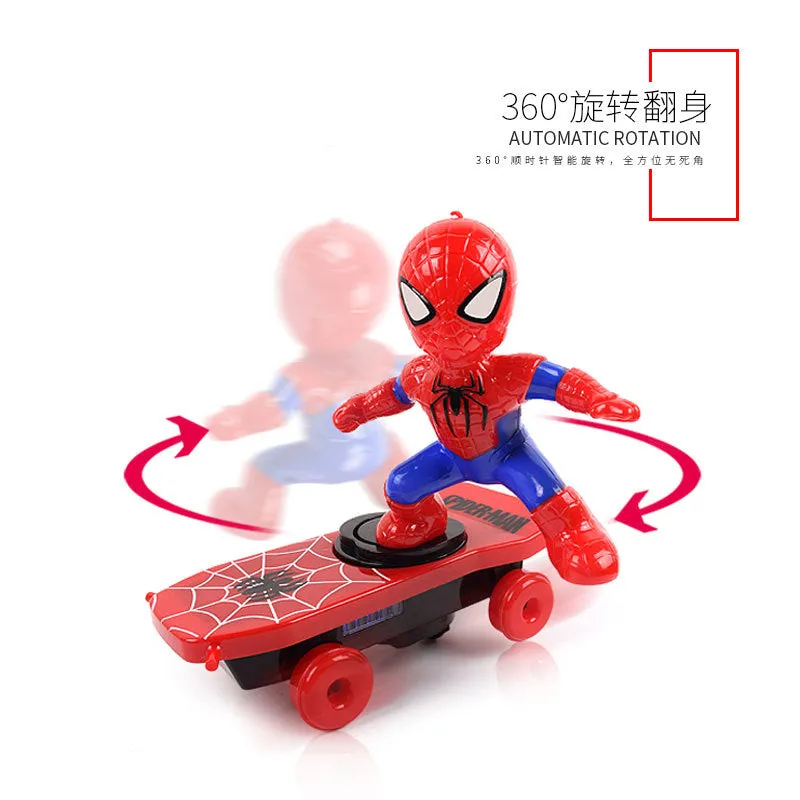 Children Cartoon Movie Figure Simulation Scooter Electric Rotating Tumble Toys Altman scooter