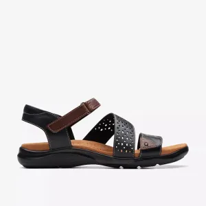 Clarks Women's Kitly Way Black | White Leather