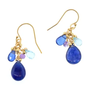 Cool-Toned Cluster Earrings