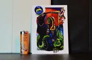 Crocodile Death Print