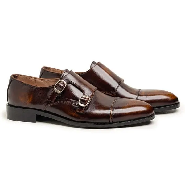 Double monk oxford shoe