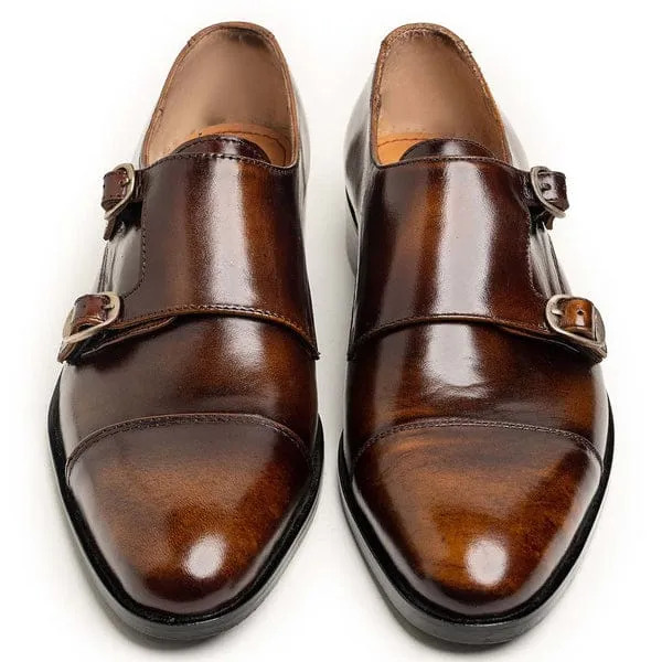 Double monk oxford shoe