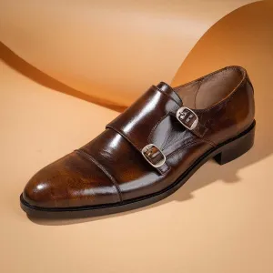 Double monk oxford shoe