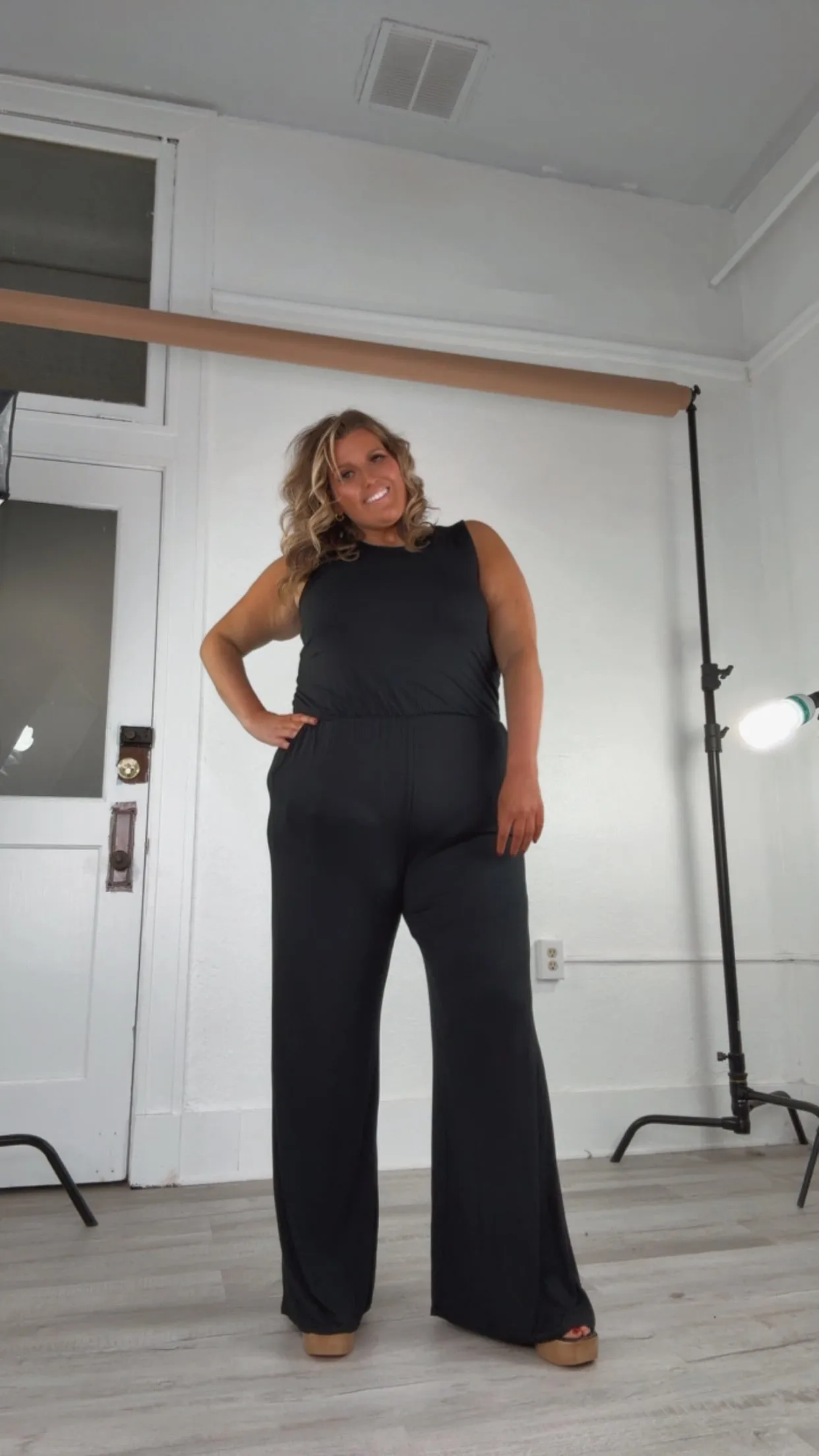 ECB Exclusive: Ready for Anything Jumpsuit, Black