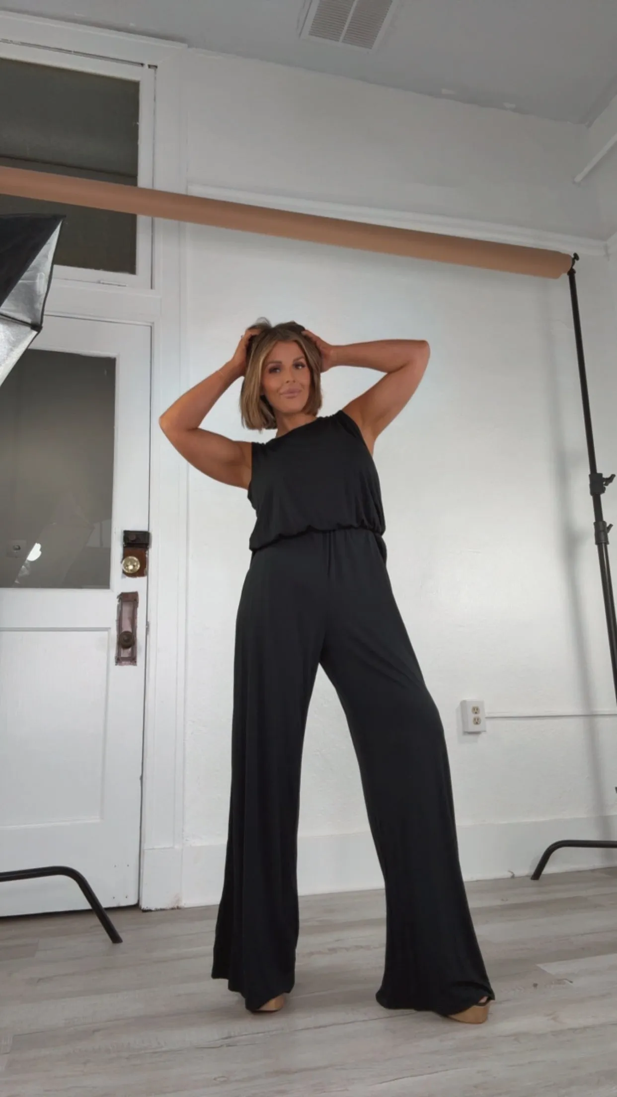 ECB Exclusive: Ready for Anything Jumpsuit, Black