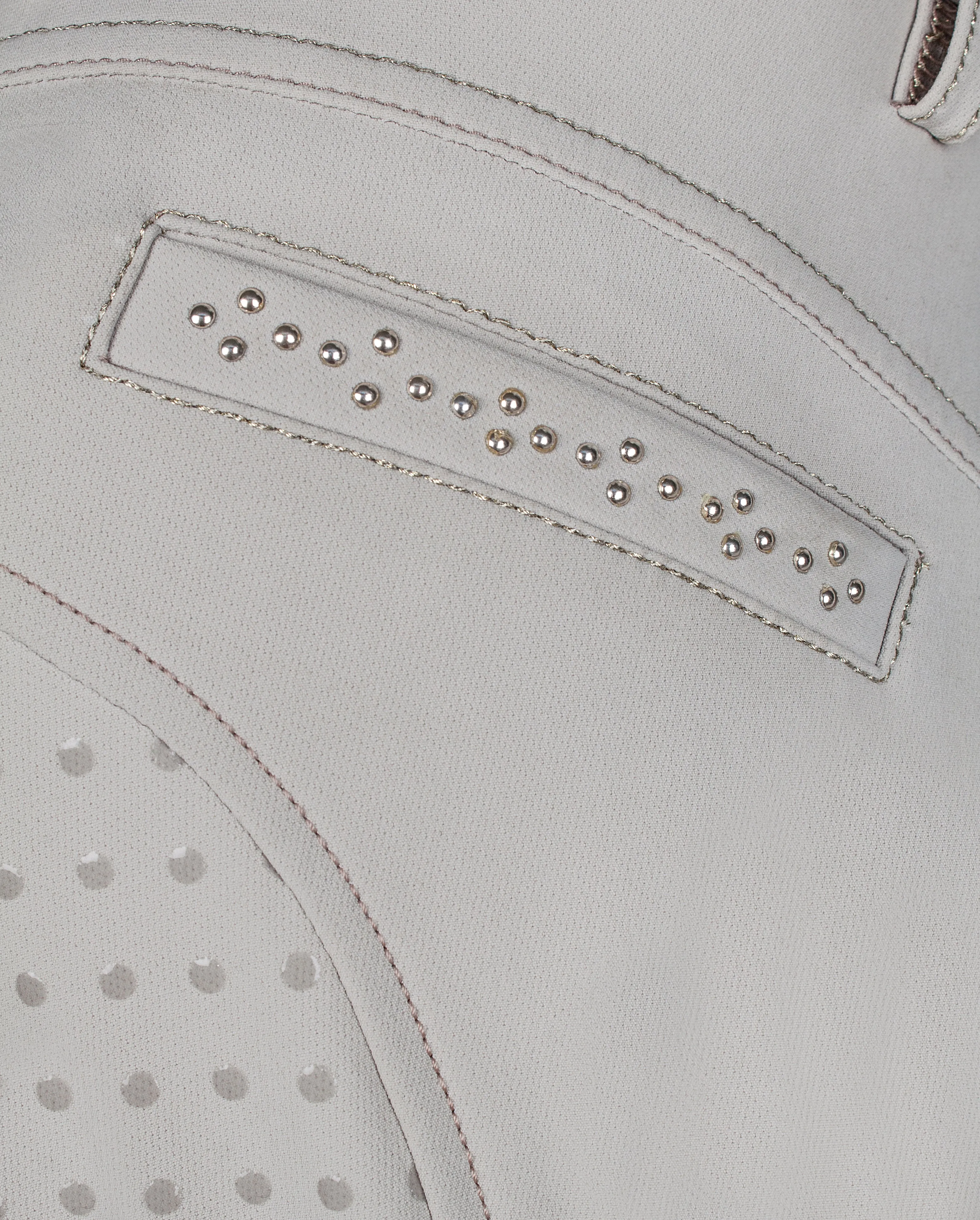 Equiline Clodette Full Grip Girls Breeches- White 10/11