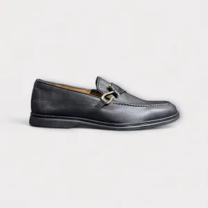 FF Black Soft Leather Loafer