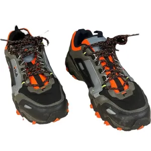 Fila Hiking Oakmont TR Athletic Shoe-Olive / Black / Orange Size 10.5