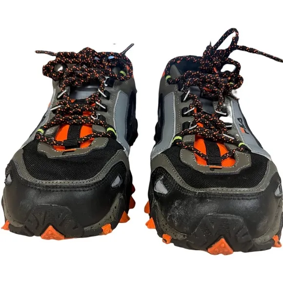 Fila Hiking Oakmont TR Athletic Shoe-Olive / Black / Orange Size 10.5