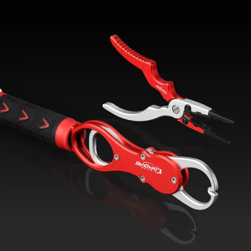 Fishing Grip Fishing Pliers  Set Fishing Tackle Hook Recover Line cutter Split Ring opener High Quality Alloy