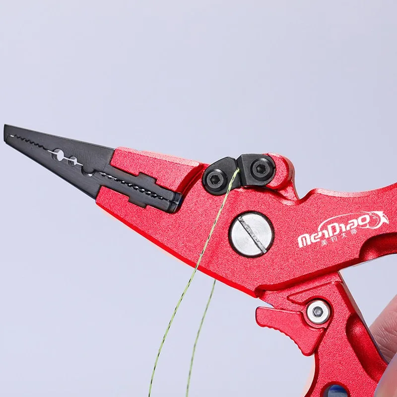 Fishing Grip Fishing Pliers  Set Fishing Tackle Hook Recover Line cutter Split Ring opener High Quality Alloy