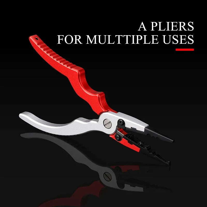 Fishing Grip Fishing Pliers  Set Fishing Tackle Hook Recover Line cutter Split Ring opener High Quality Alloy