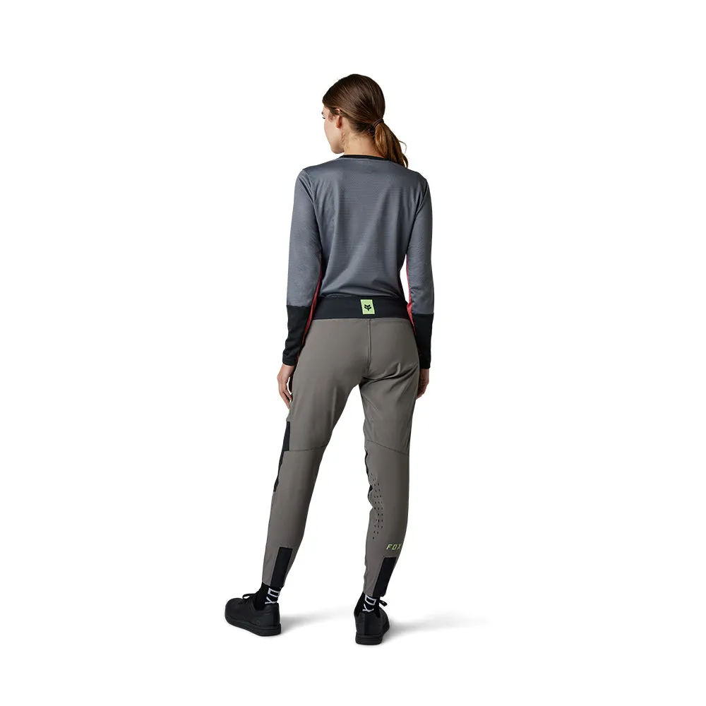 Fox Womens Defend Race Ls Jersey [Pewter]