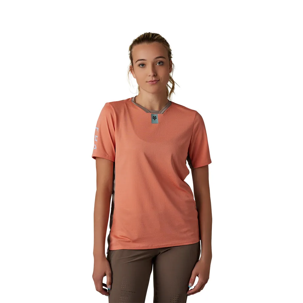 Fox Womens Defend Ss Jersey [Salmon]