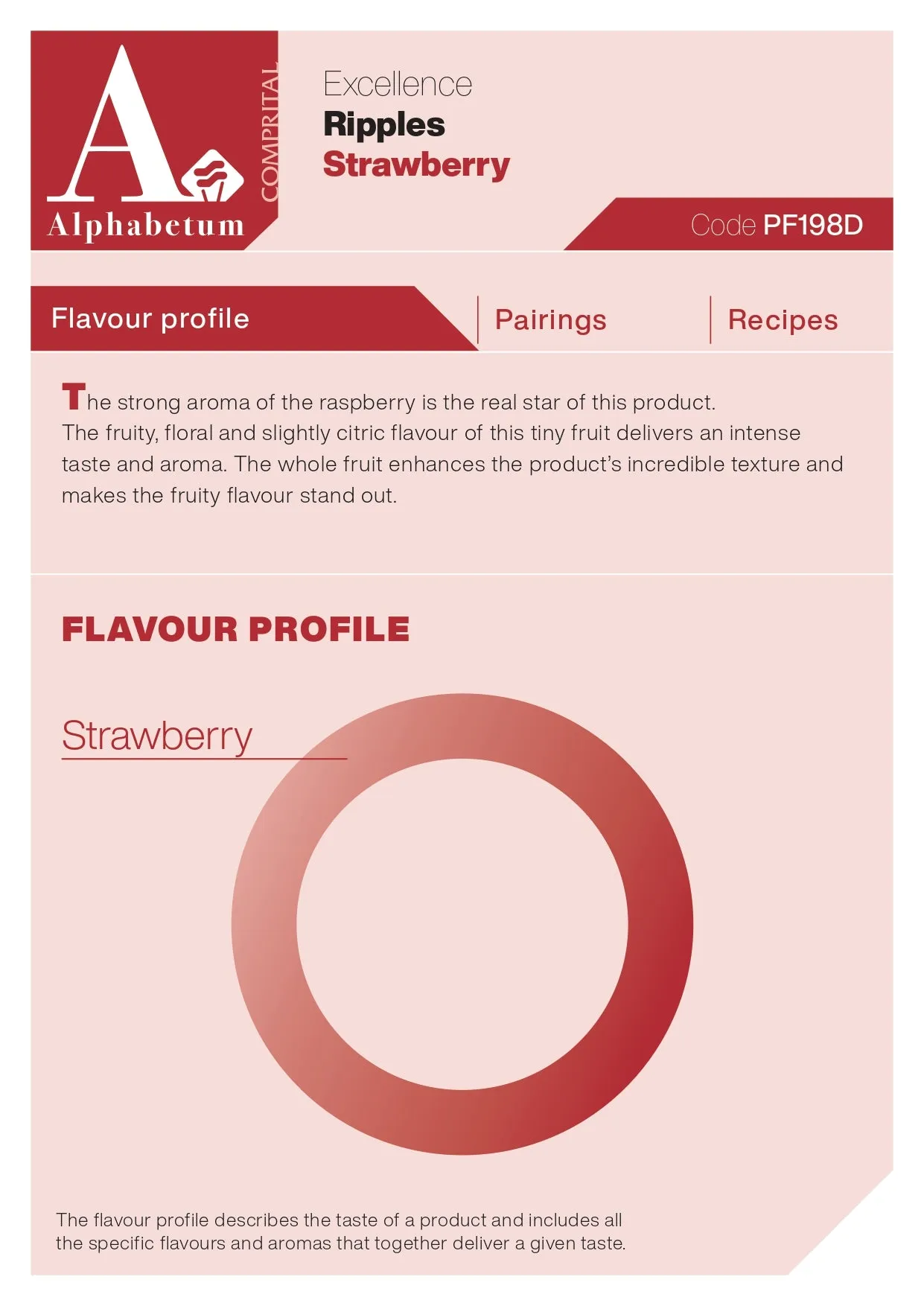 Fragoline (strawberry) Ripple - Case of 2 x 3.5 kg Units