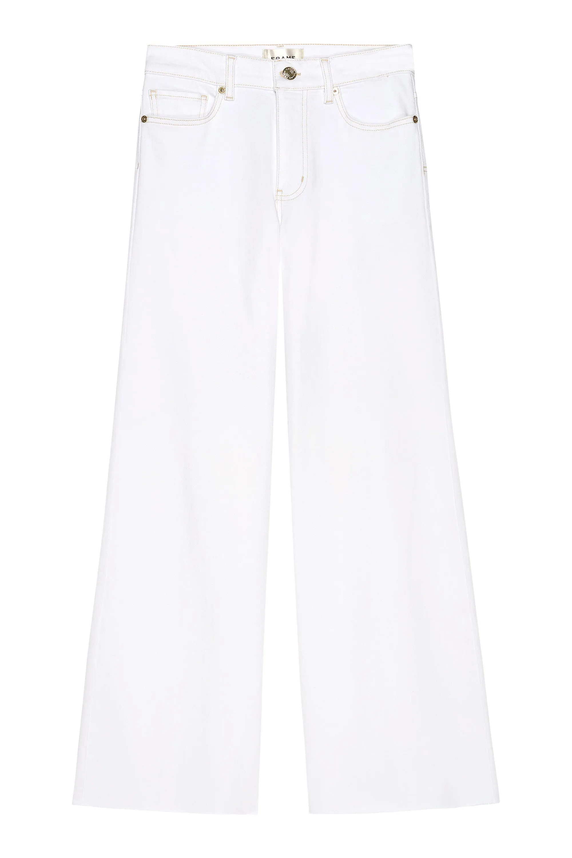 Frame Denim Le Palazzo Crop Raw After
 in Au Natural Clean Raw After