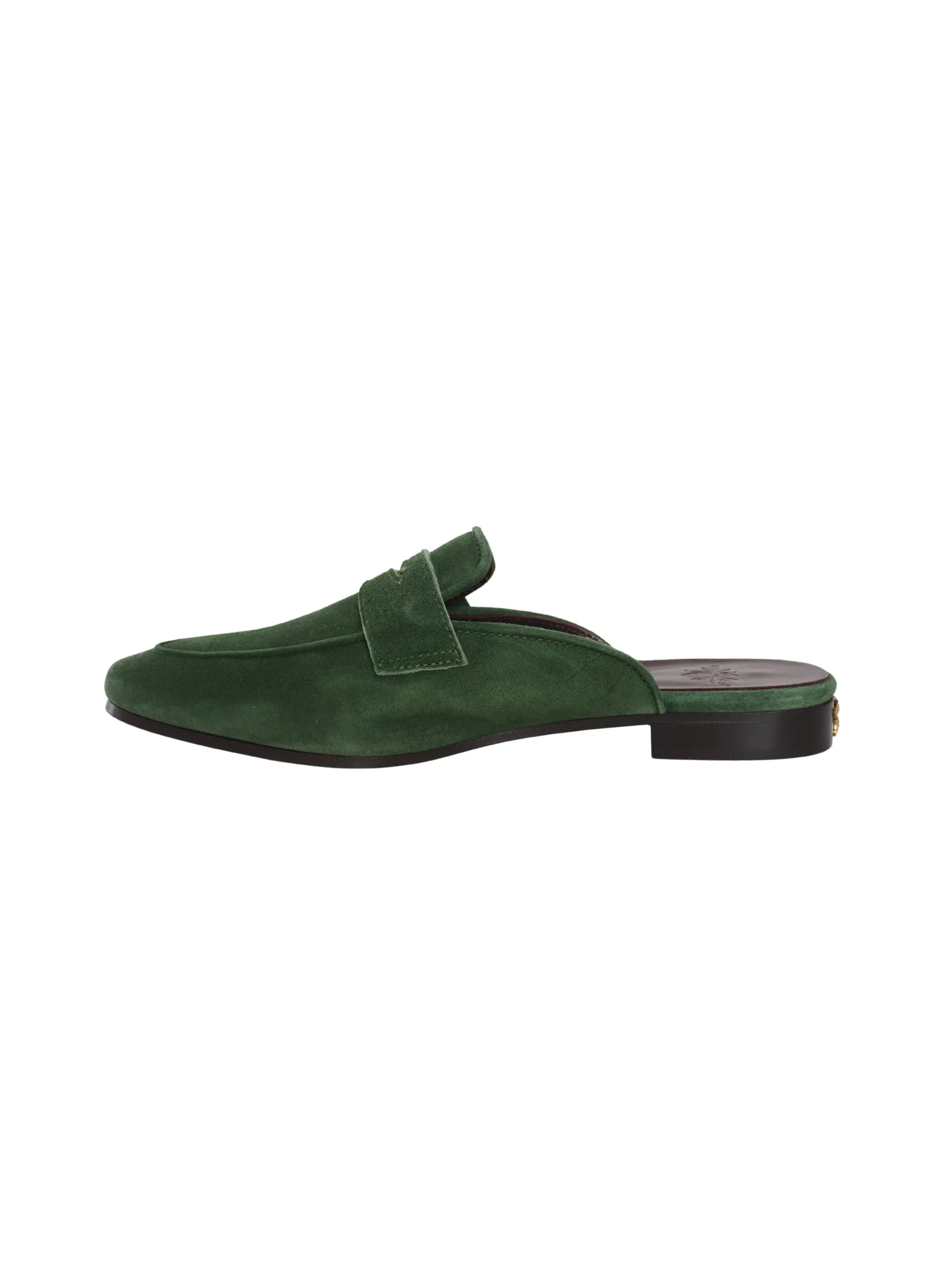 GAZON GREEN SUEDE SLIPPERS