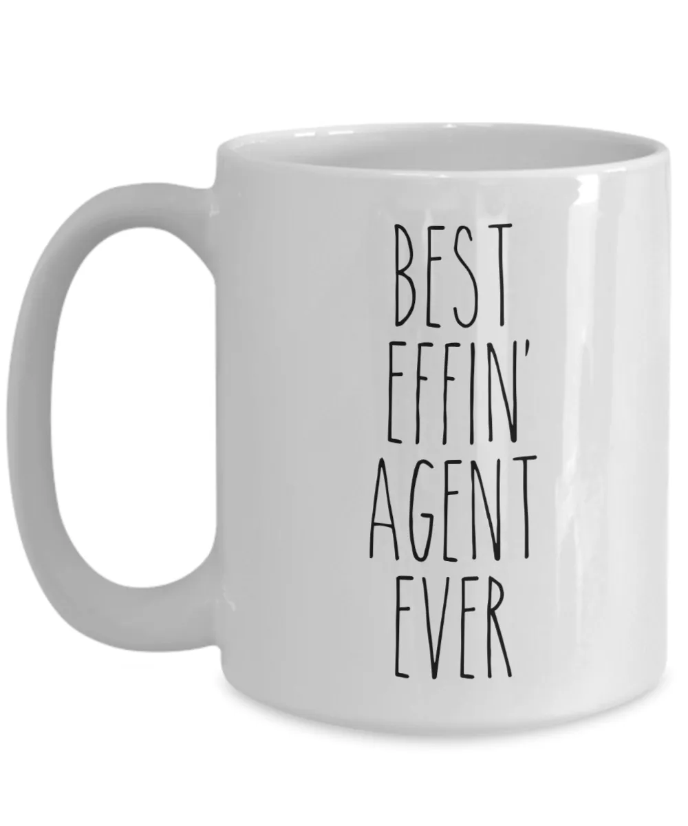 Gift For Agent Best Effin' Agent Ever Mug Coffee Cup Funny Coworker Gifts