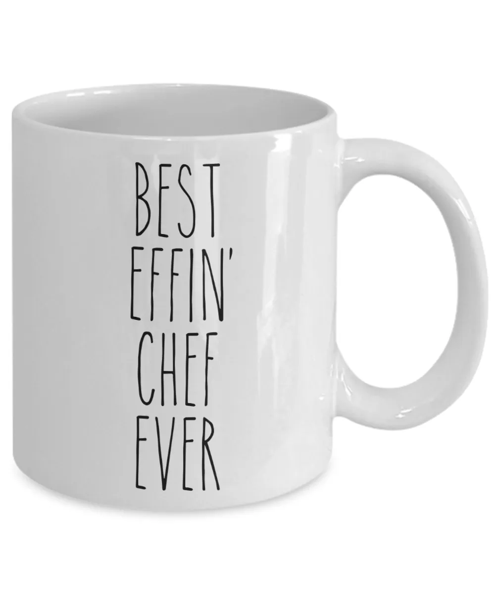 Gift For Chef Best Effin' Chef Ever Mug Coffee Cup Funny Coworker Gifts