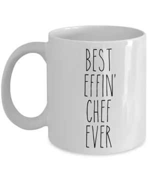 Gift For Chef Best Effin' Chef Ever Mug Coffee Cup Funny Coworker Gifts