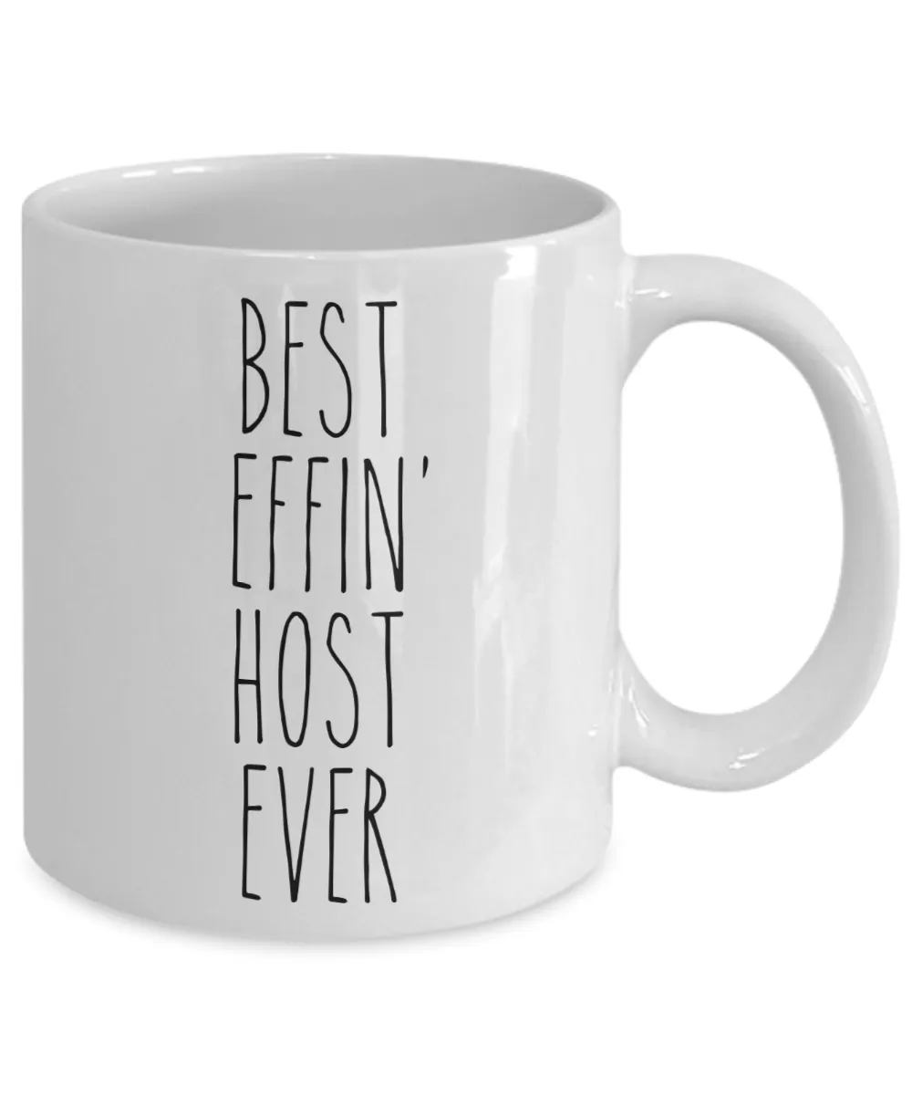 Gift For Host Best Effin' Host Ever Mug Coffee Cup Funny Coworker Gifts