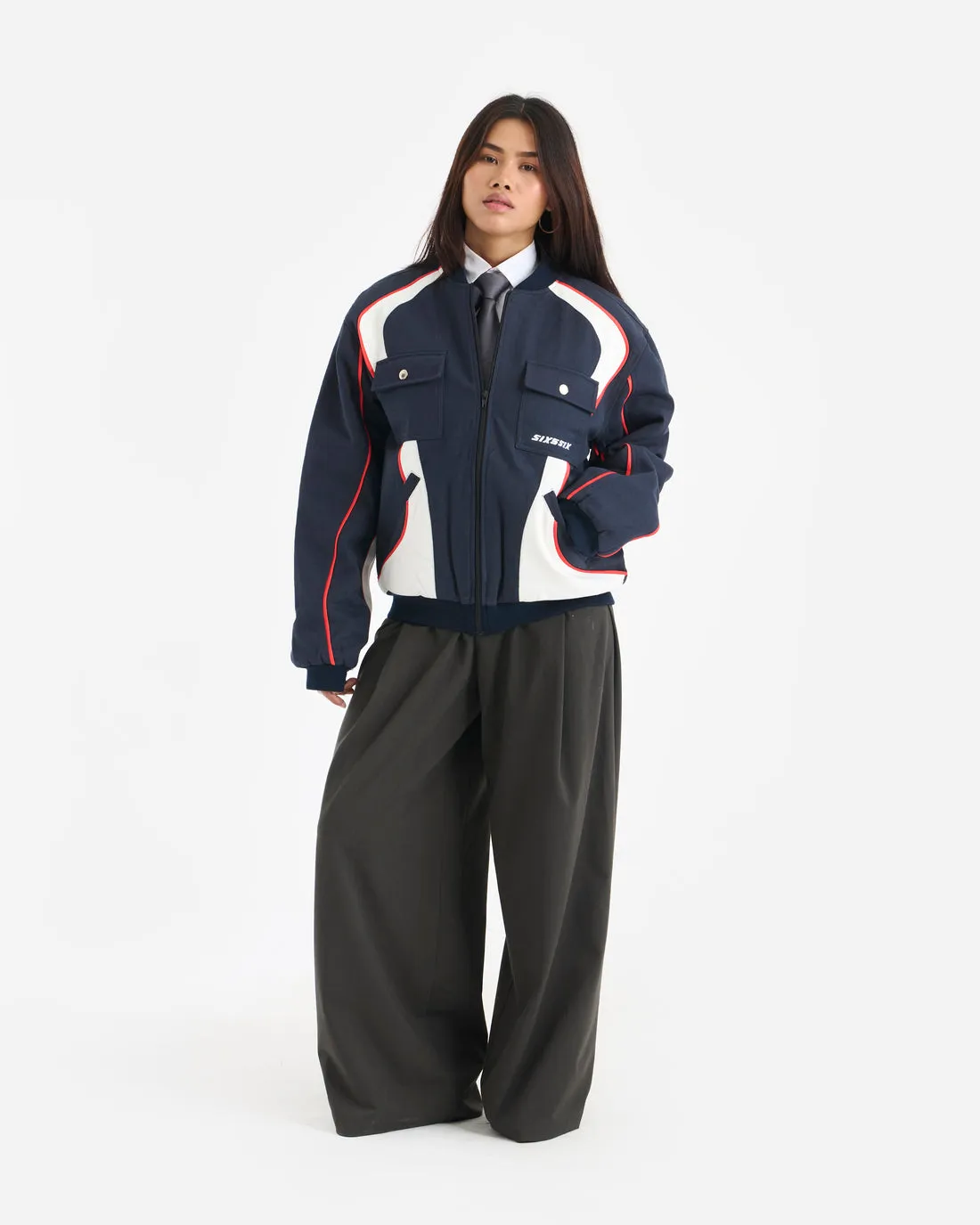 GRIDBLOCK BOMBER VARSITY - UNISEX