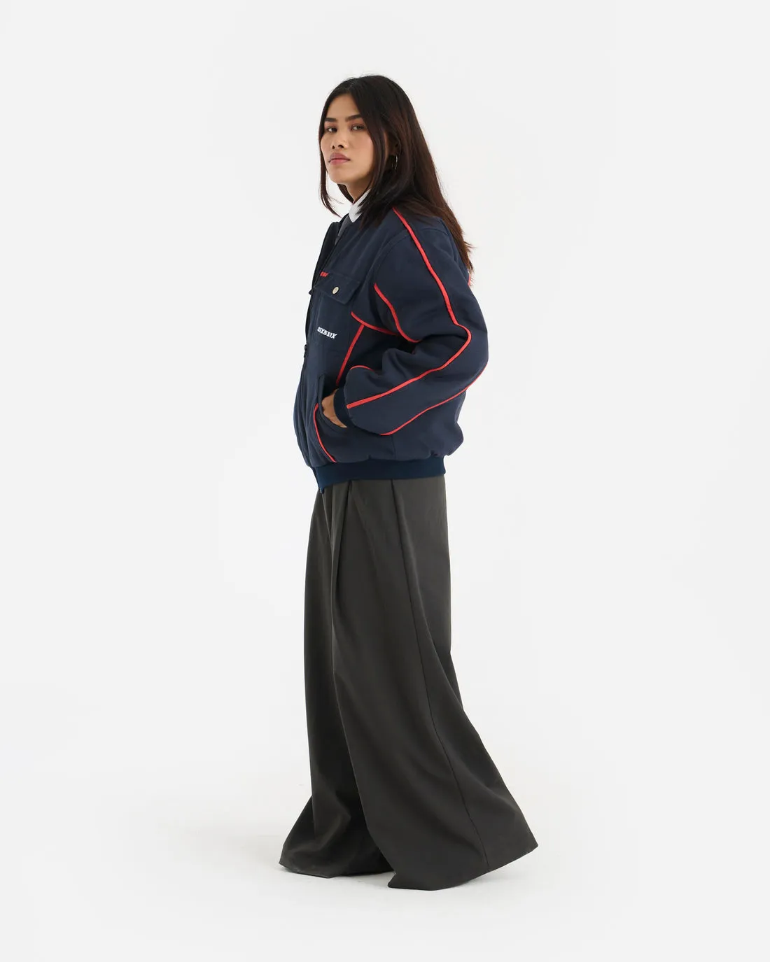 GRIDLINE BOMBER VARSITY - UNISEX
