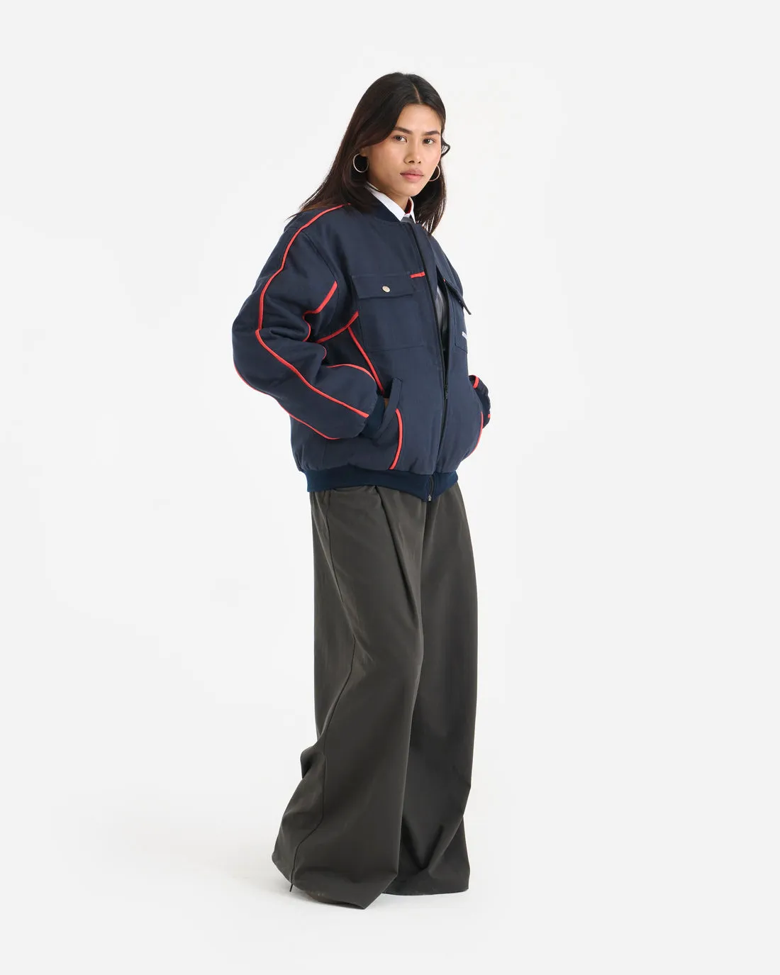 GRIDLINE BOMBER VARSITY - UNISEX
