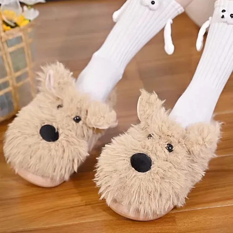 Hairy Sheep Furry Loafers - Women's Fuzzy Mules Slides