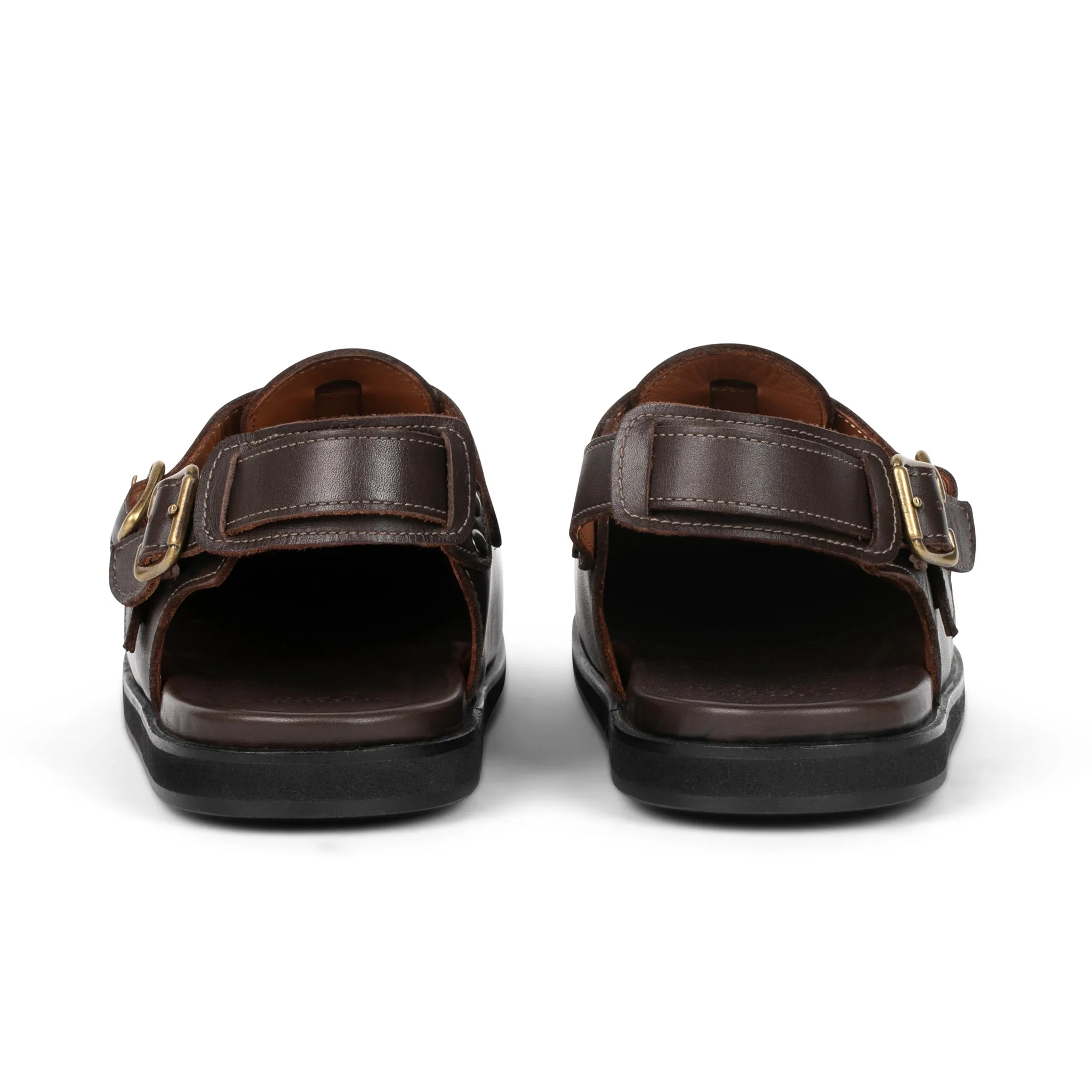 Harbor Moc Sandal // Chestnut Grain Brown